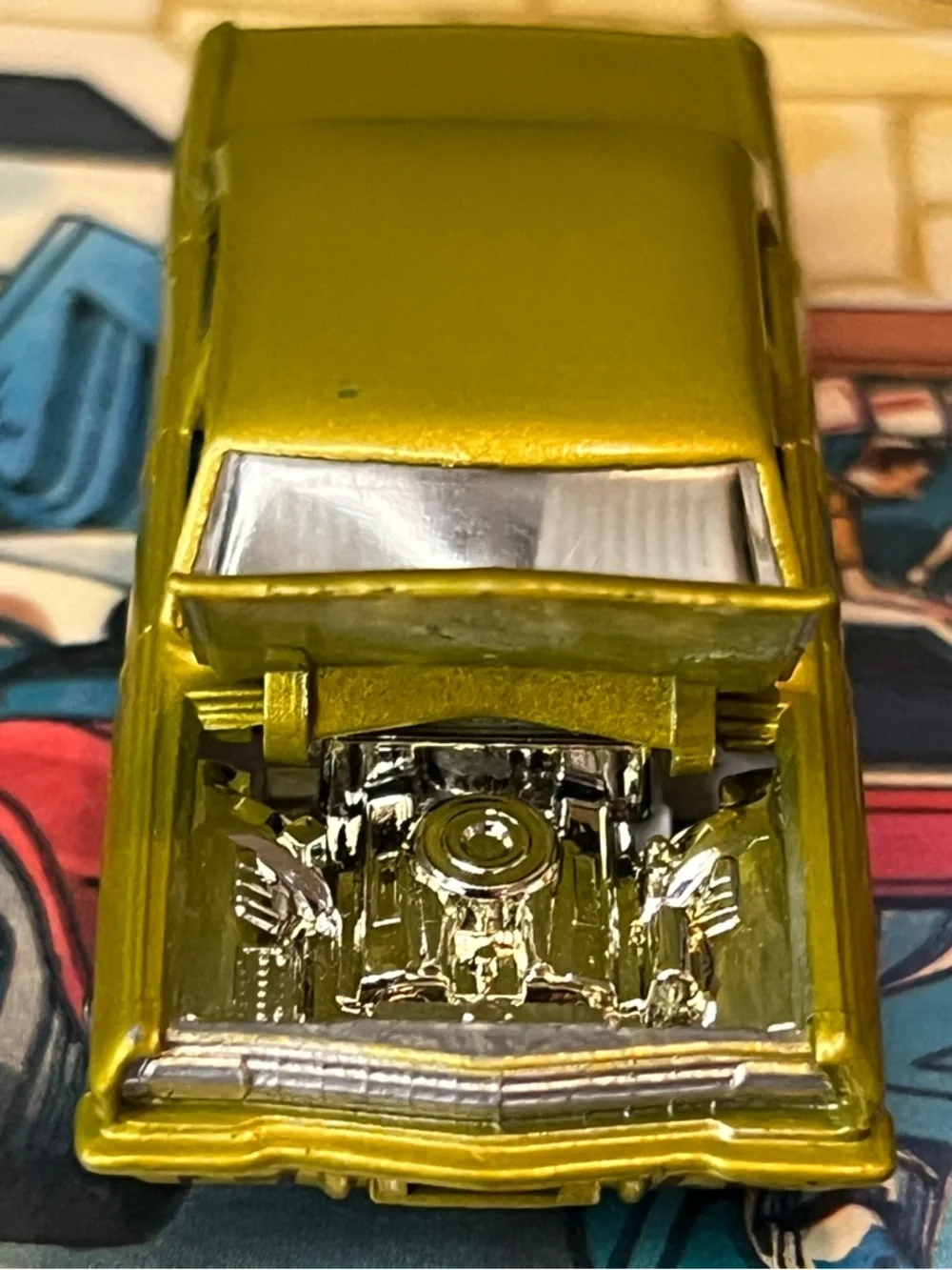 Vintage Matchbox Superfast No. 36 Opel Diplomat Gold Made in England Lesney